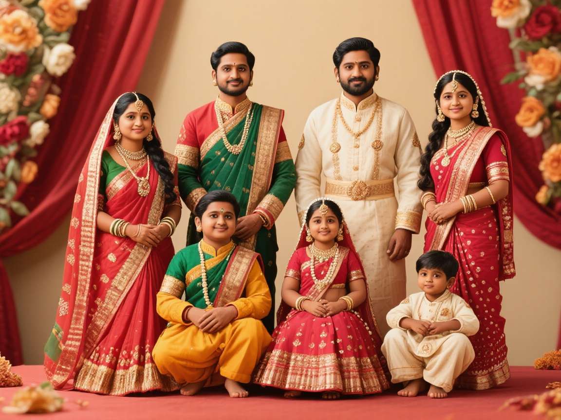 Traditional Indian Family Set