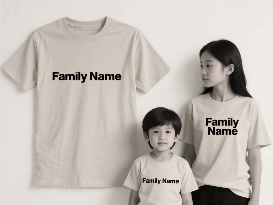 Minimalist Family Name Tees