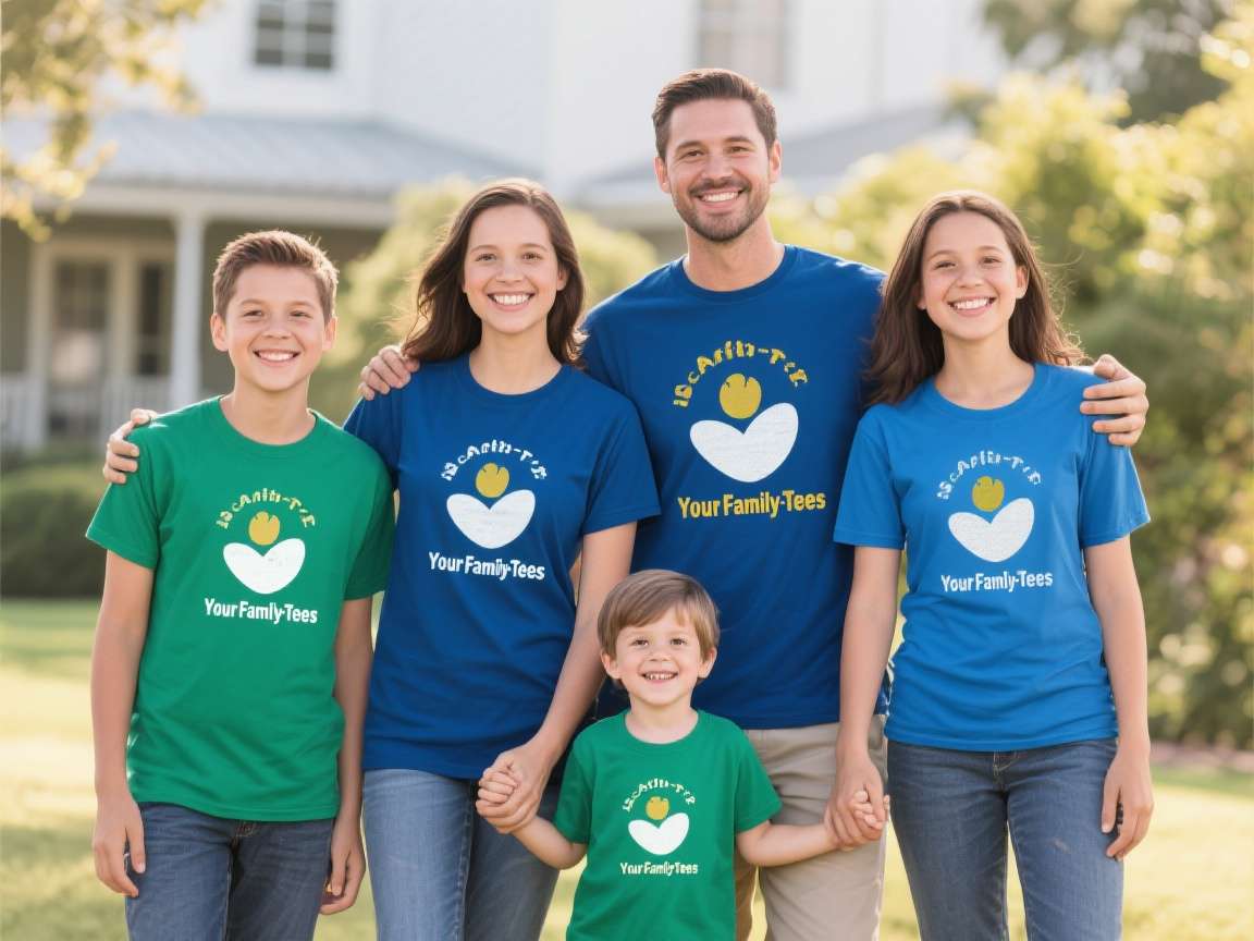 Custom family t-shirt design process