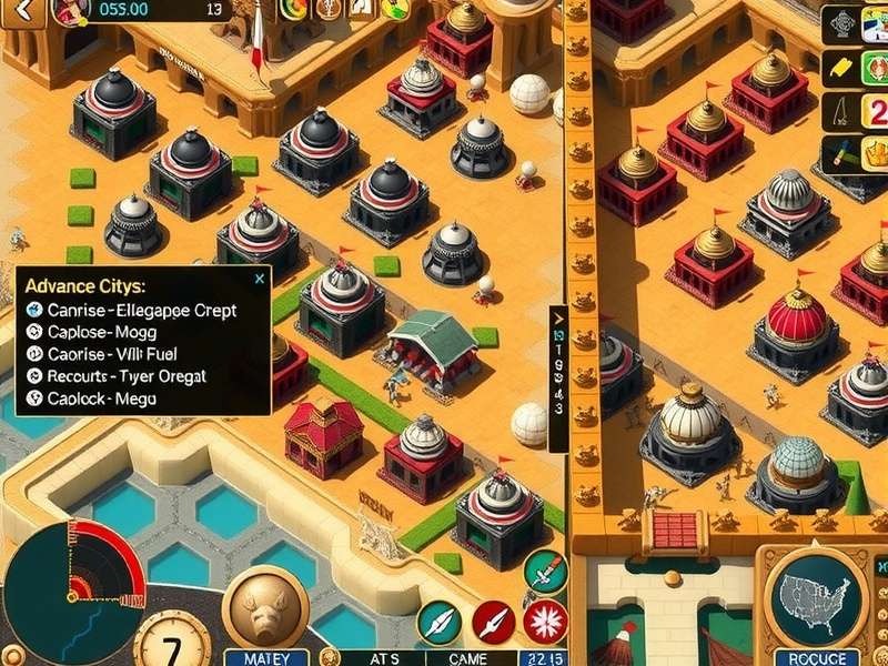 Kebab Realm Dominator Battle Scene Kebab Realm Dominator battle scene showing various military units