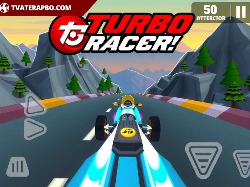 Turbo Racer Champion Custom Vehicle Gameplay Turbo Racer Champion gameplay showing custom vehicle in race