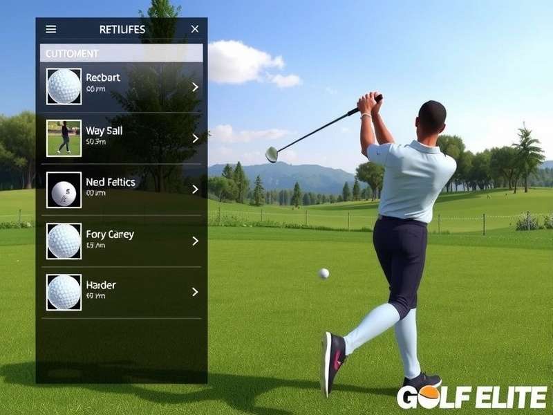 Golf Elite India - Player Customization Features Golf Elite India character customization and equipment options