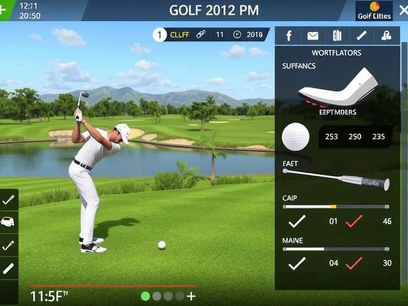 Golf Elite India - Realistic Gameplay Experience Golf Elite India gameplay screenshot showing realistic golf course