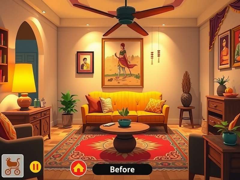 Indian Cozy Residence Design Interface Indian Cozy Residence gameplay showing home design interface
