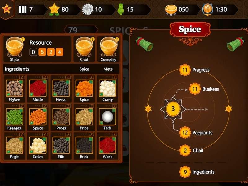 Advanced Gameplay Strategies for Turmeric Chai Triumphs Advanced strategy visualization for Turmeric Chai Triumphs showing optimal spice combinations