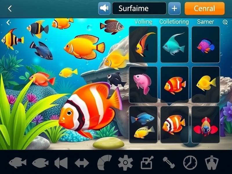 Fish Collection in Tropical Aquarium Adventure Tropical Aquarium Adventure fish collection interface