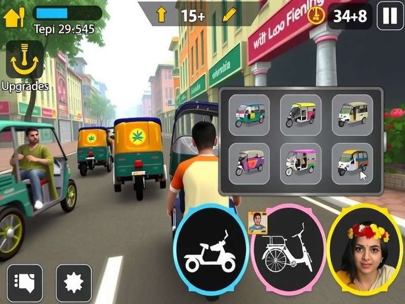 Auto Wallah Rush cultural representation showing diverse Indian characters and environments