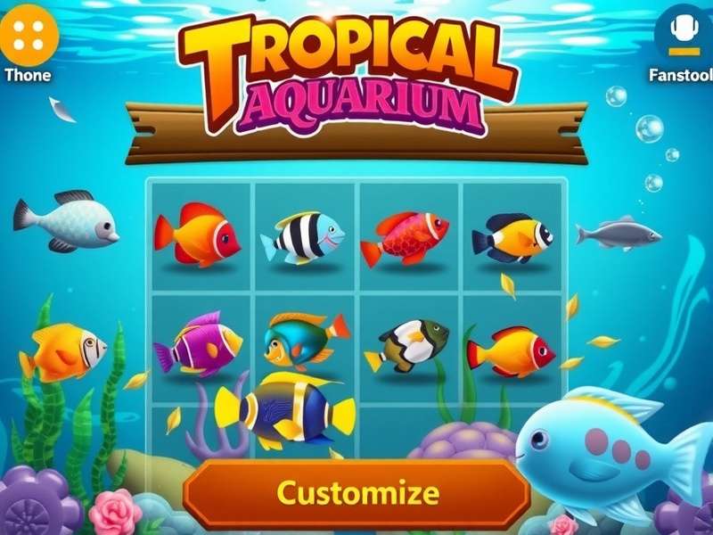 Aquarium Customization in Tropical Aquarium Adventure Tropical Aquarium Adventure customization options