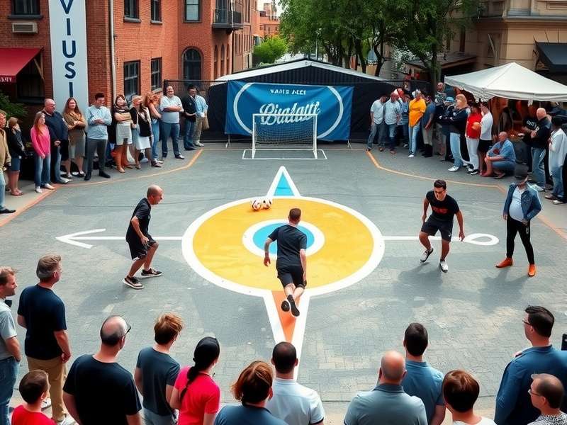 Diagram showing Basti Dribble Ace playing area and rules