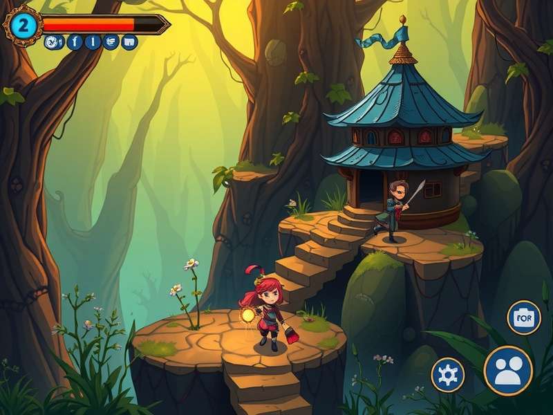 Ginger Whirlwind Quest Gameplay Ginger Whirlwind Quest gameplay screenshot showing character in mystical environment