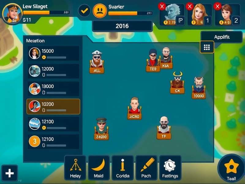 Clever Captaincy Crew Strategic Interface Clever Captaincy Crew gameplay screenshot showing strategic interface
