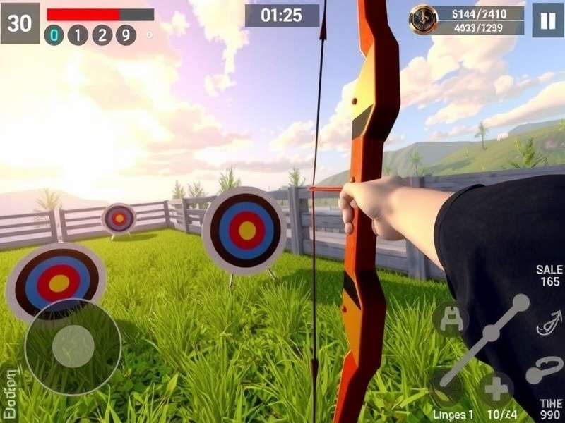 Advanced archery strategies visualization in Elite Finisher Archery Ace