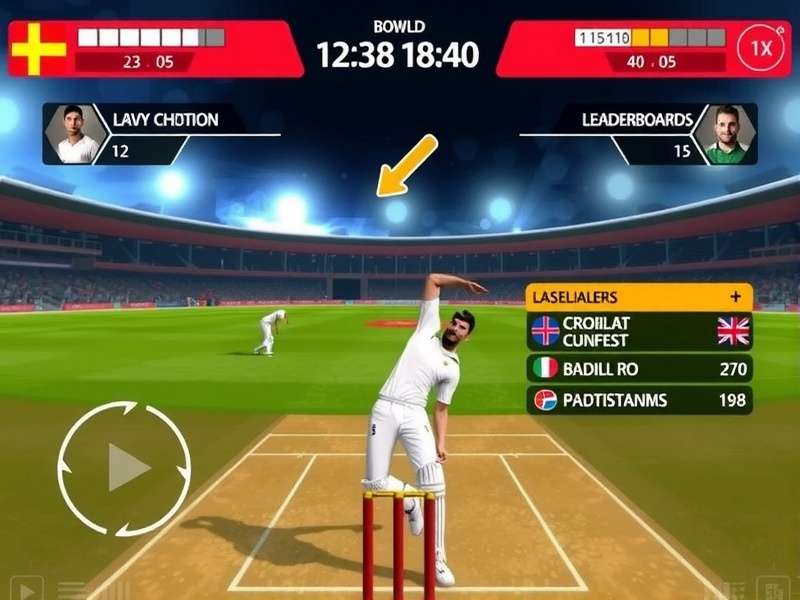 Cricket Fusion Master gameplay screenshot showing realistic graphics
