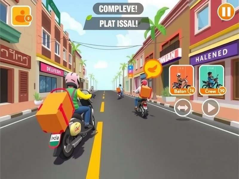 Social Features in Delivery Dash Legend Delivery Dash Legend social features showing leaderboards and crew challenges