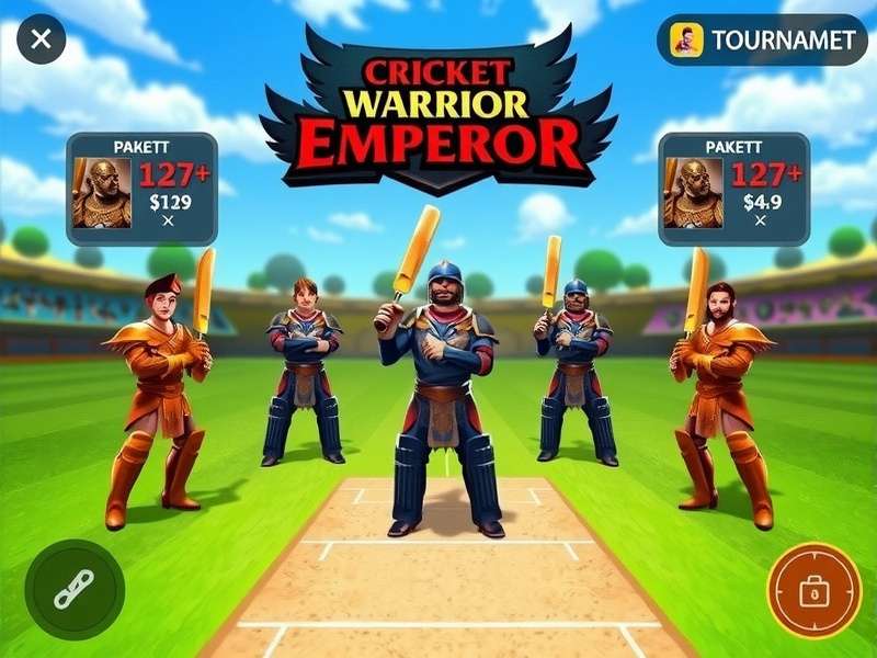 Cricket Warrior Emperor Character Selection Cricket Warrior Emperor character selection screen showing different warrior classes