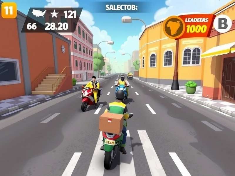 Delivery Dash Legend Gameplay Scene Delivery Dash Legend gameplay showing character delivering food in Indian streets
