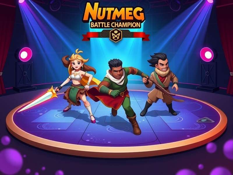 Dynamic combat in Nutmeg Battle Champion Nutmeg Battle Champion gameplay screenshot showing character combat