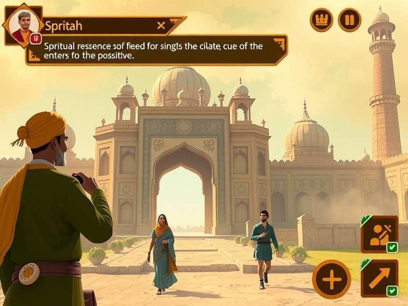 Kartarpur Quest gameplay screenshot showing spiritual journey