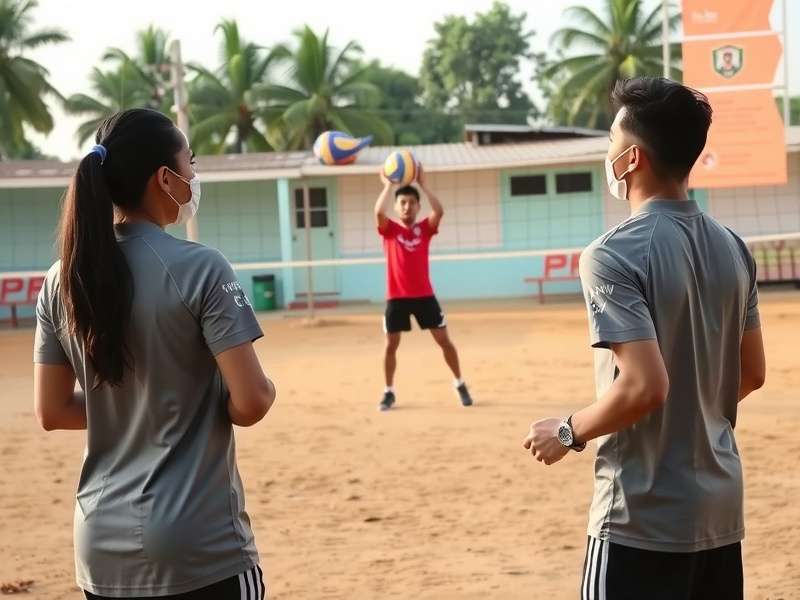 Velachery Volley Pioneers Competitive Match Velachery Volley Pioneers team in action during a match