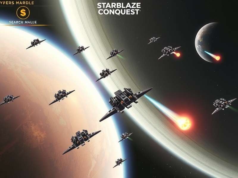 Star Blaze Conquest gameplay showing space fleet and planetary management