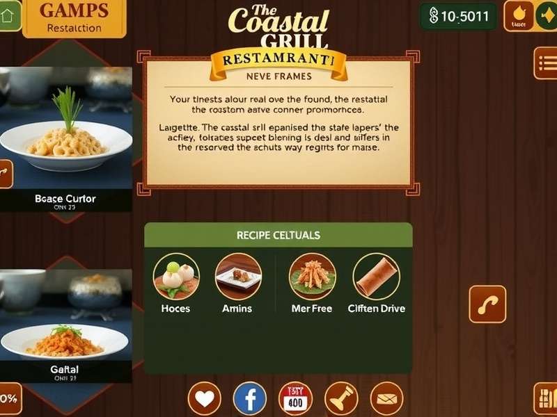 Coastal Grill Gala Recipe Collection Coastal Grill Gala recipe collection interface
