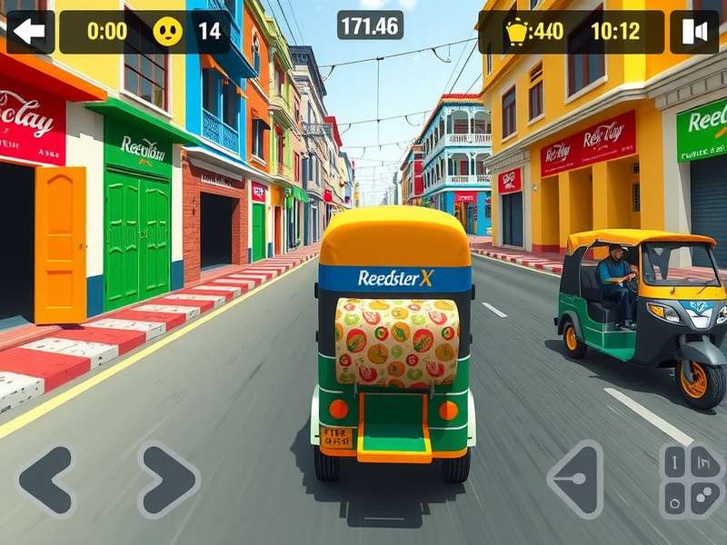 Rickshaw Speedster X race strategy showing optimal racing line