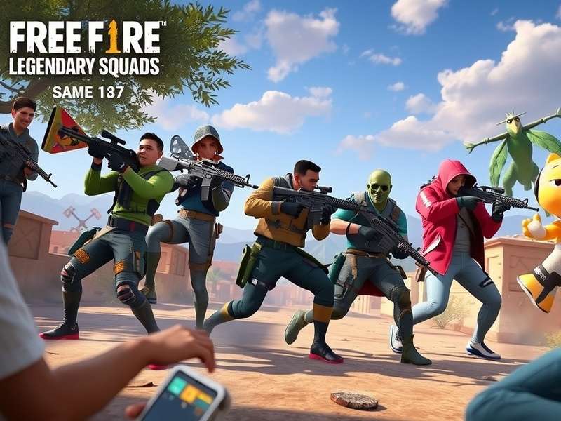 Free Fire Legendary Squads Team Strategy Free Fire Legendary Squads gameplay showing team coordination