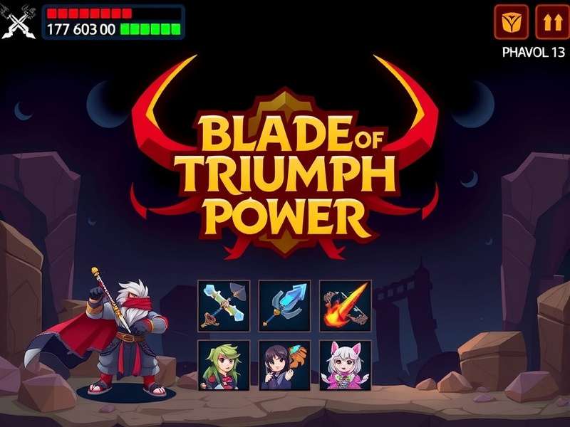 Blade Of Triumph Power game title screen