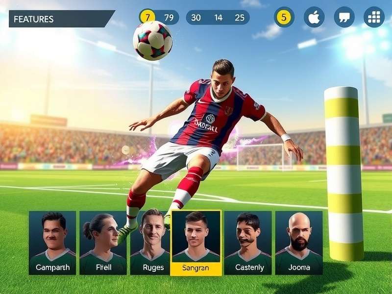 Fiesta Goal Glory Gameplay Fiesta Goal Glory gameplay screenshot showing football action