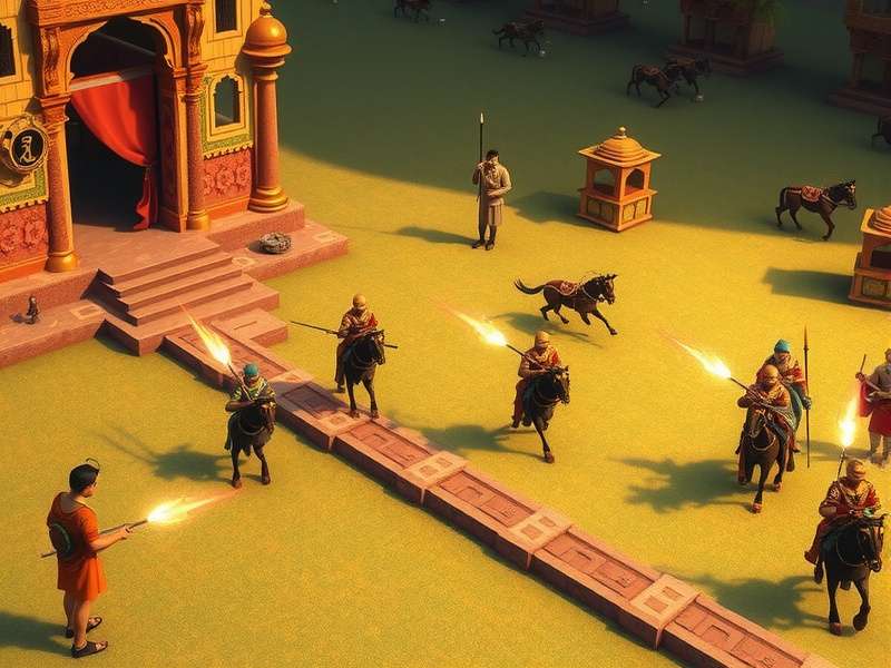 Rajadhiraja S Rule gameplay screenshot showing empire management