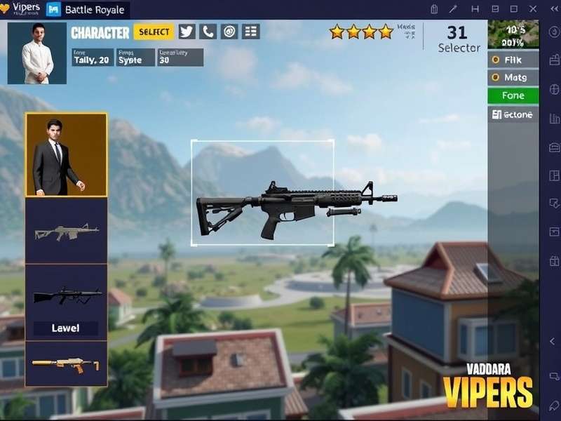 Vadodara Vipers Battle Royale - Authentic Indian Environment Vadodara Vipers Battle Royale gameplay screenshot showing Indian landscape