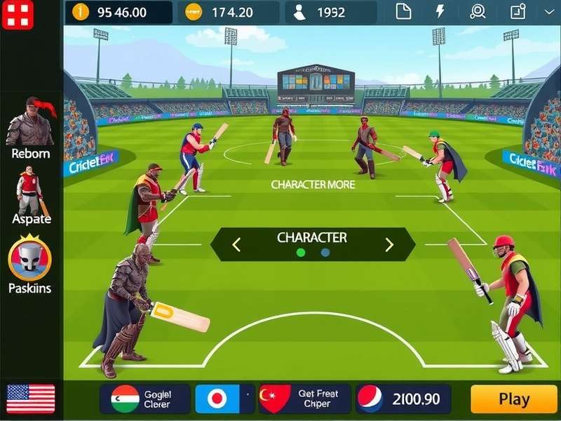 Cricket Warrior Emperor Tournament Mode Cricket Warrior Emperor tournament mode interface with leaderboards