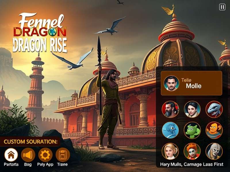Fennel Dragon Rise India - Character Customization Fennel Dragon Rise India character customization screen showing diverse options