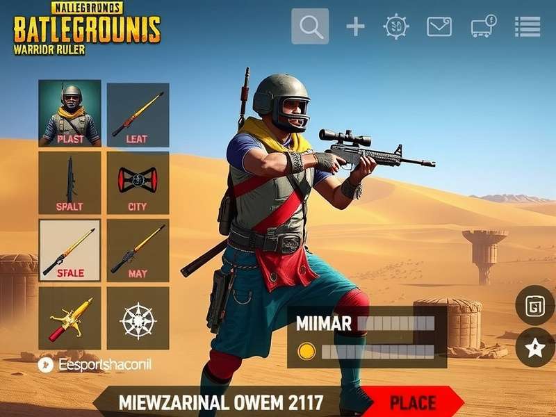 Miramar desert map in PUBG Warlord Warrior Ruler
