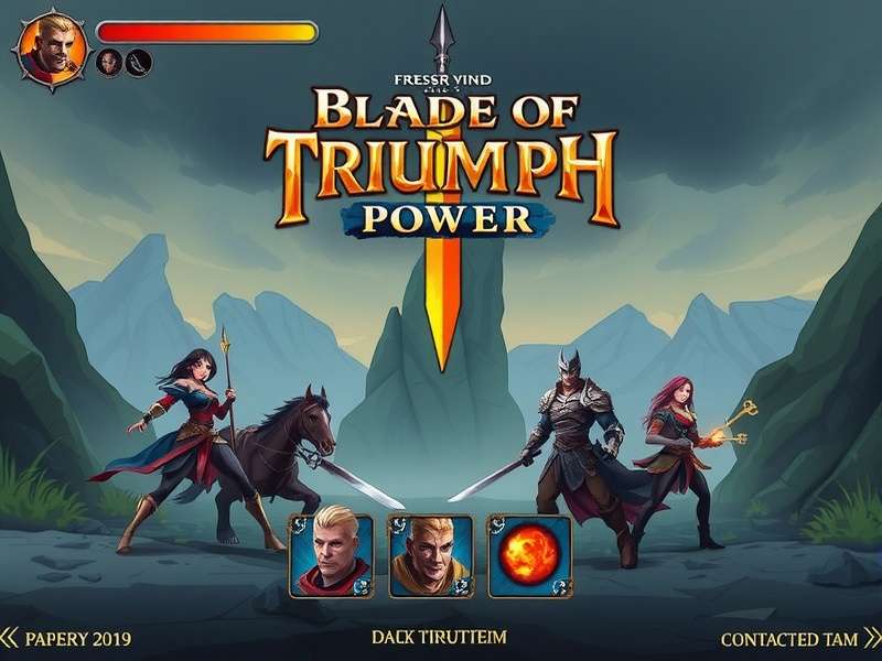 Blade Of Triumph Power character selection screen