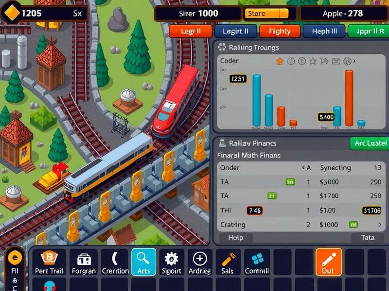 Railway Pixel Adventure financial management interface