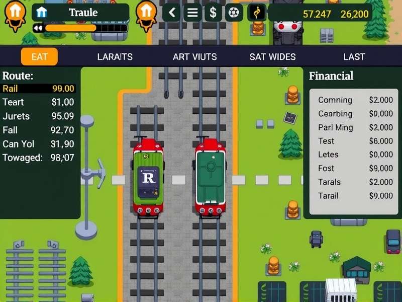 Railway Pixel Adventure detailed pixel art environment