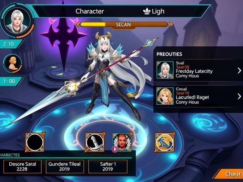 Chai Victory Vanguard Character Selection Interface Chai Victory Vanguard character selection screen