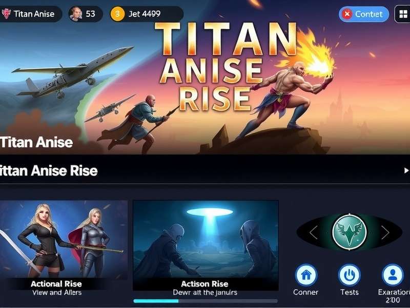 Titan Anise Rise gameplay screenshot showing combat interface