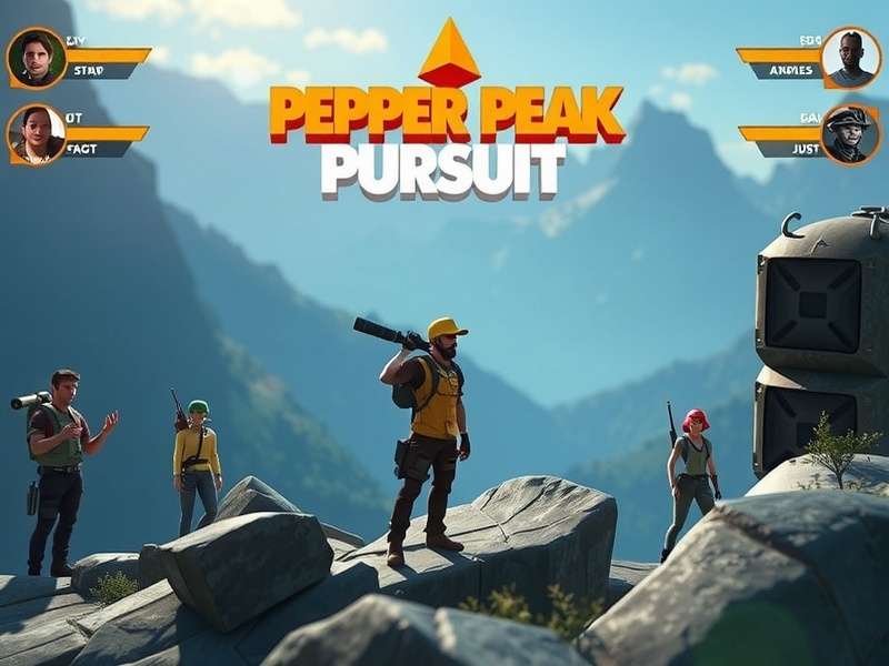 Pepper Peak Pursuit Gameplay - Mountain Adventure Pepper Peak Pursuit gameplay screenshot showing character navigating mountain terrain