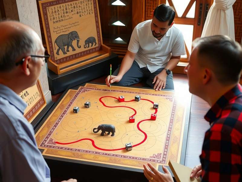 Auspicious Elephant Route Movement Diagram Detailed diagram showing Auspicious Elephant Route movement patterns