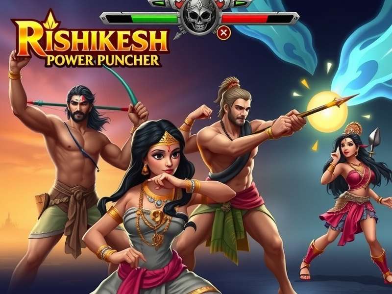 Rishikesh Power Puncher gameplay screenshot showing character using special move