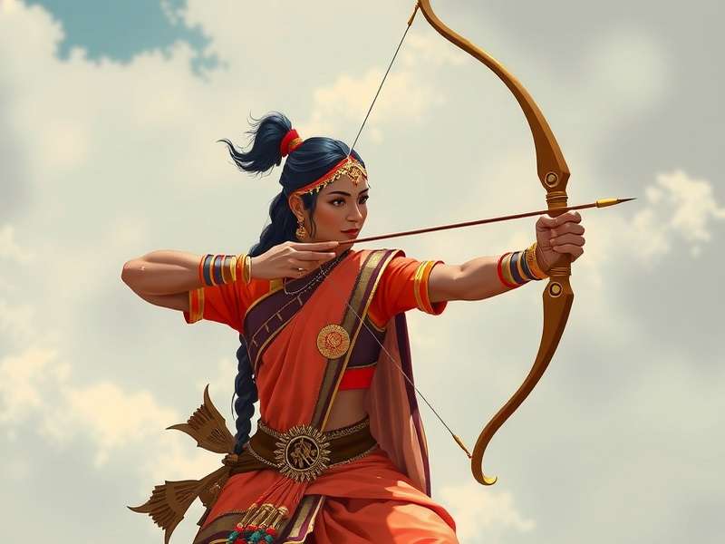 Historical Indian Archery Ancient Indian archery depiction