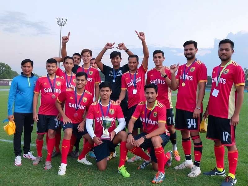 Goa Football Warriors trophy celebration