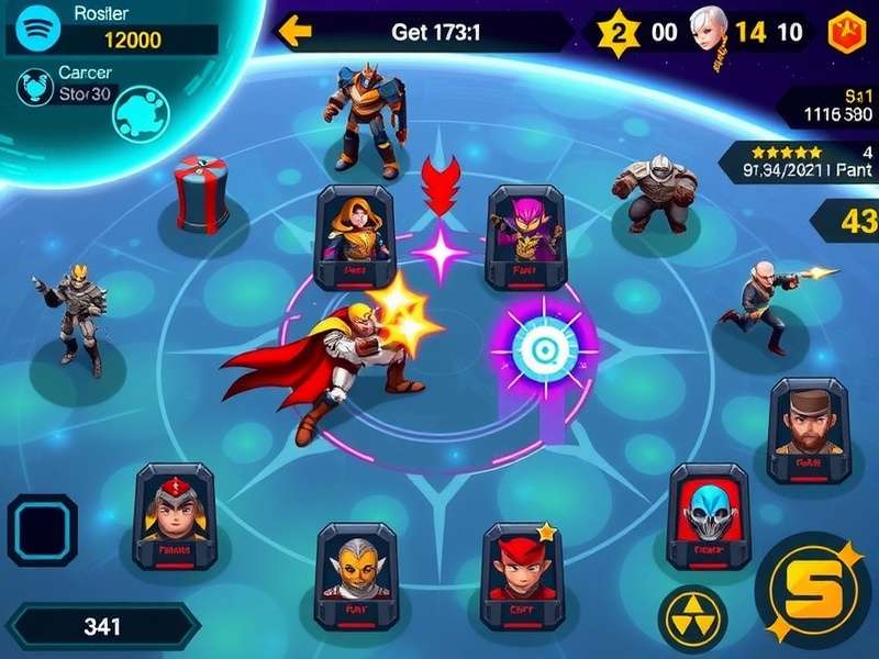 Cosmic Duel Dominators Battle Arena Cosmic Duel Dominators gameplay screenshot showing cosmic battlefield