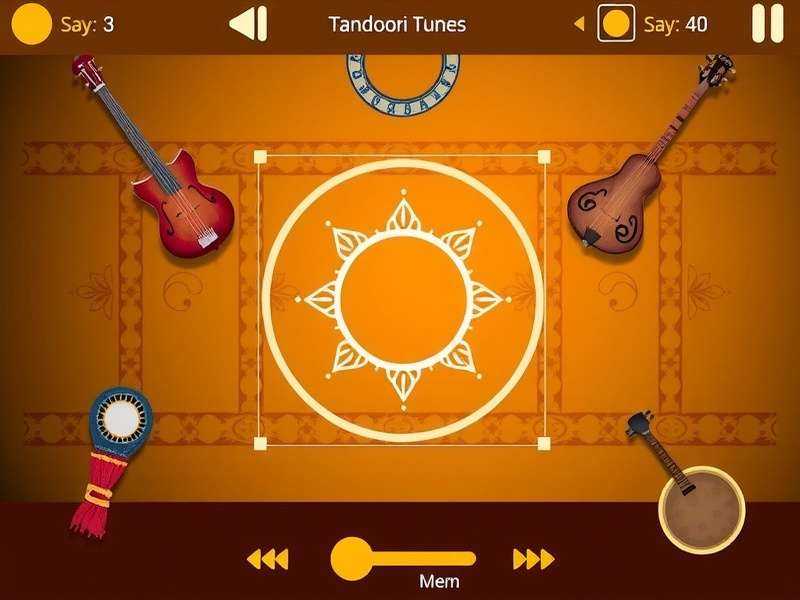 Tandoori Tunes gameplay screenshot showing rhythm mechanics