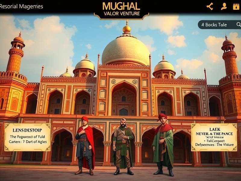 Mughal Valor Venture Visual Design and Architecture Mughal Valor Venture visual design showcasing Mughal architecture