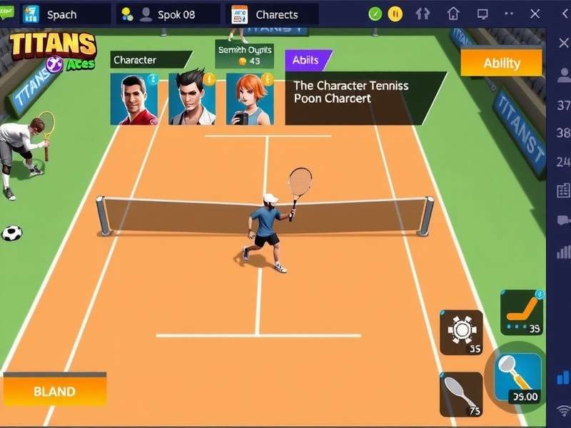 Strategic Court Positioning in Titans Tennis Aces Advanced strategy visualization in Titans Tennis Aces