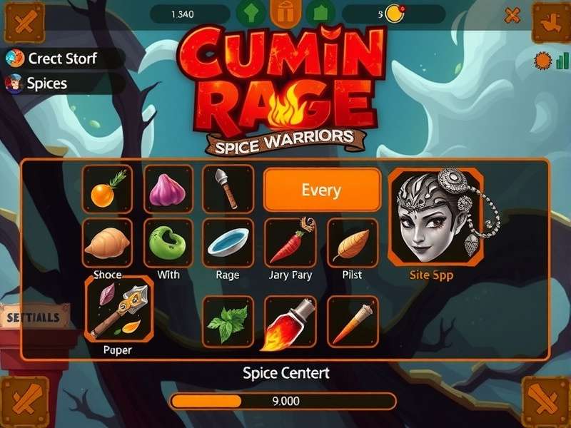Cumin Rage Storm - Character Roster Cumin Rage Storm character selection screen