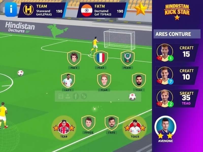 Team Management in Hindustan Kick Star Hindustan Kick Star team management interface